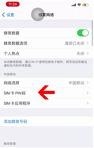 望城苹果14维修网分享如何给iPhone14的SIM卡设置密码 