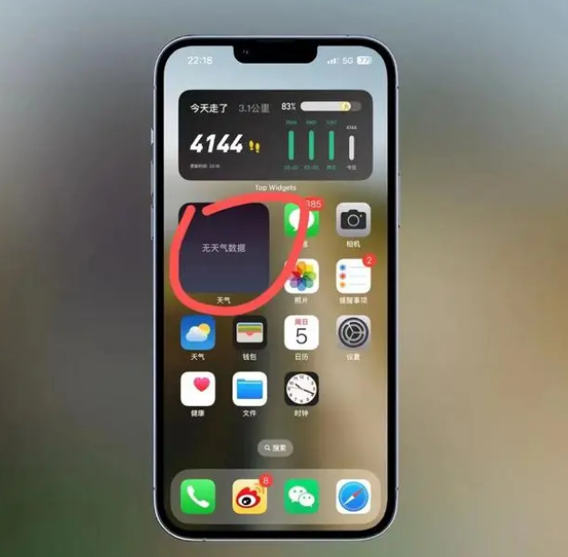 望城苹果手机维修分享:iOS16主屏幕天气小组件无法正常工作怎么办？ 
