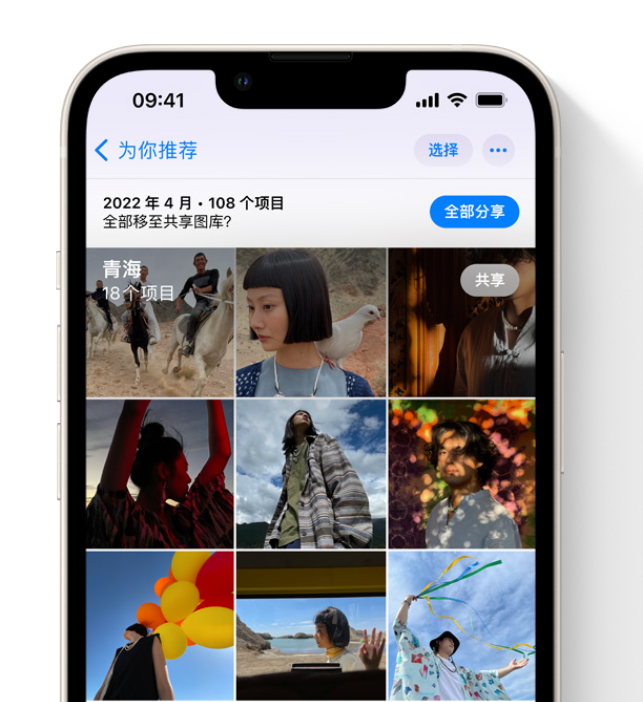 望城苹果维修网点分享在 iPhone 上使用共享图库 