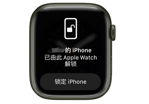 望城苹果手机维修分享用 AppleWatch 解锁配备面容 ID 的 iPhone方法 