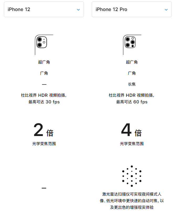 望城苹果手机维修分享苹果 iPhone 12 与 iPhone 12 Pro 选哪款 